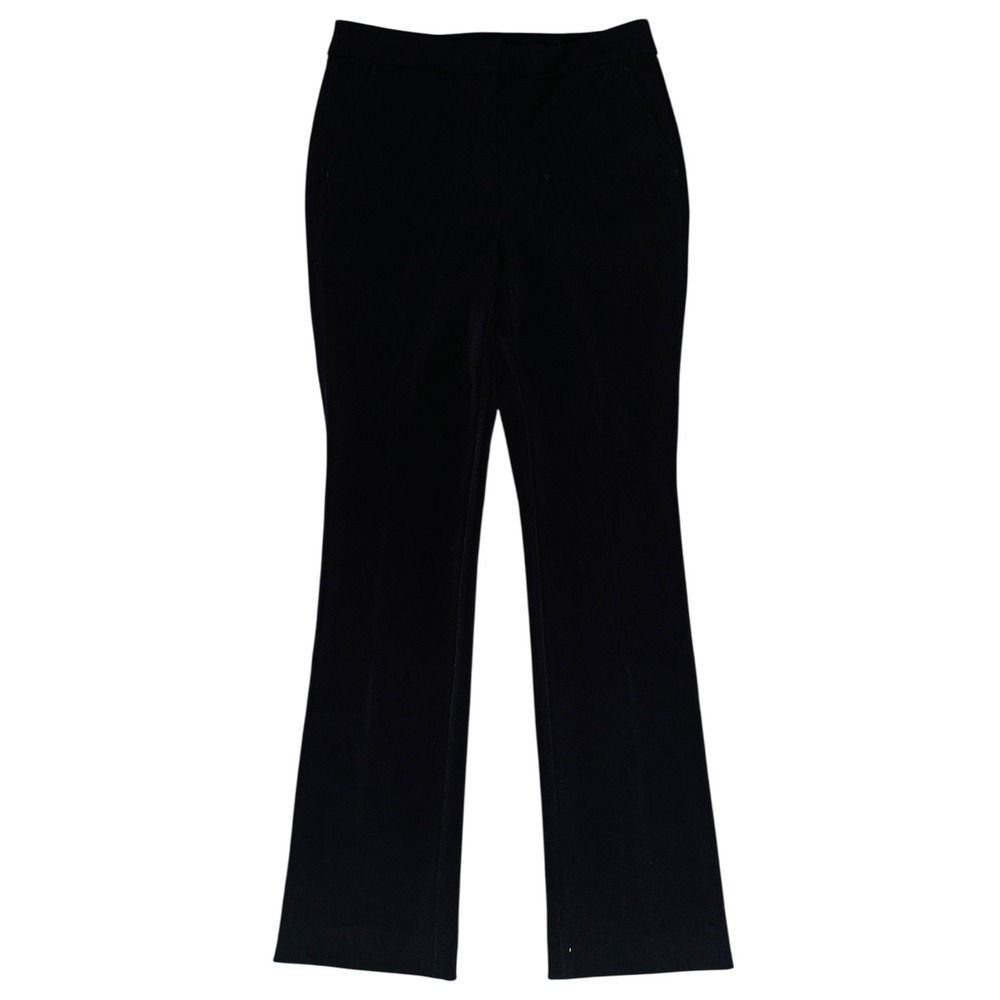 ND1 WHBM Black Flare Leg Stretch Pants Comfortable Everyday Slim Size 4 Womens